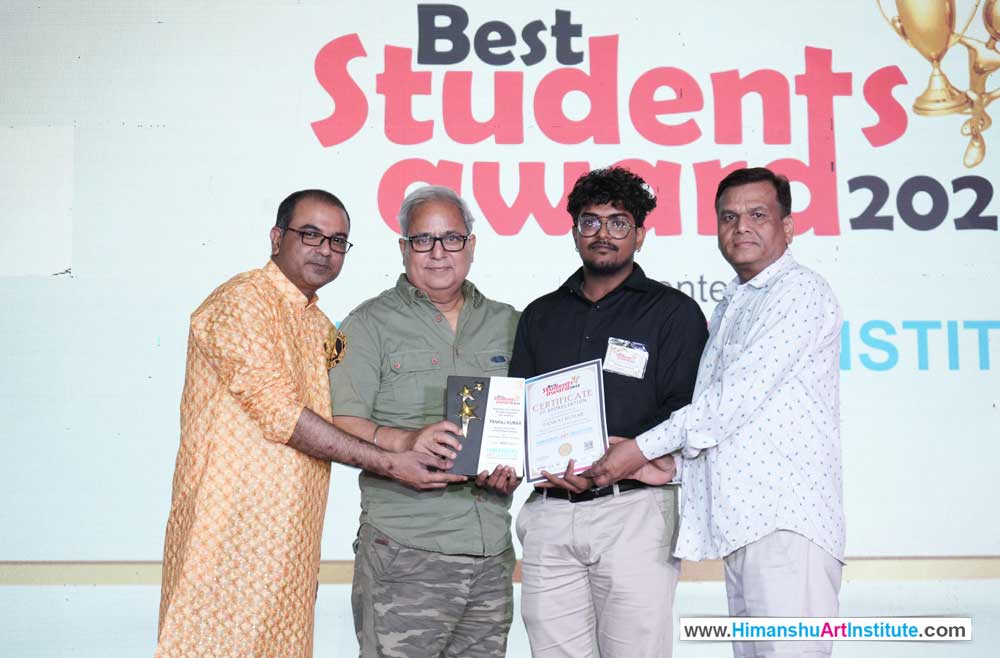 Pankaj Kumar Awarded for Best Student in Fine Arts at Himanshu Art Institute, Best Fine Art Institute in India, Best Fine Art Institute in Delhi, Fine Art Institute in Patel Nagar, Best Art and Craft College in India, art and craft courses in delhi, Himanshu Art Institute is Best Institute of Fine Arts, Best Institute of Art & Crafts