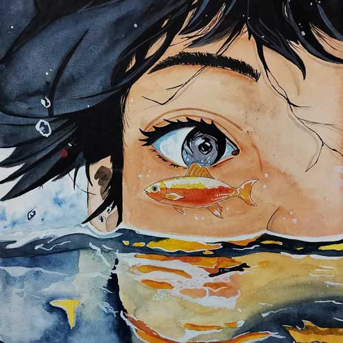 Artist & Participant Diti Goyal from Jharkhand, All India Art Competition, All India Painting Competition, All India Craft Competition, Online Competition - Creative Culture, Online Drawing Competition, Online Painting Competition, Online Craft Competition, Online Photography Competition, Organised by Himanshu Art Institute, Nav Shri Art & Culture Organisation