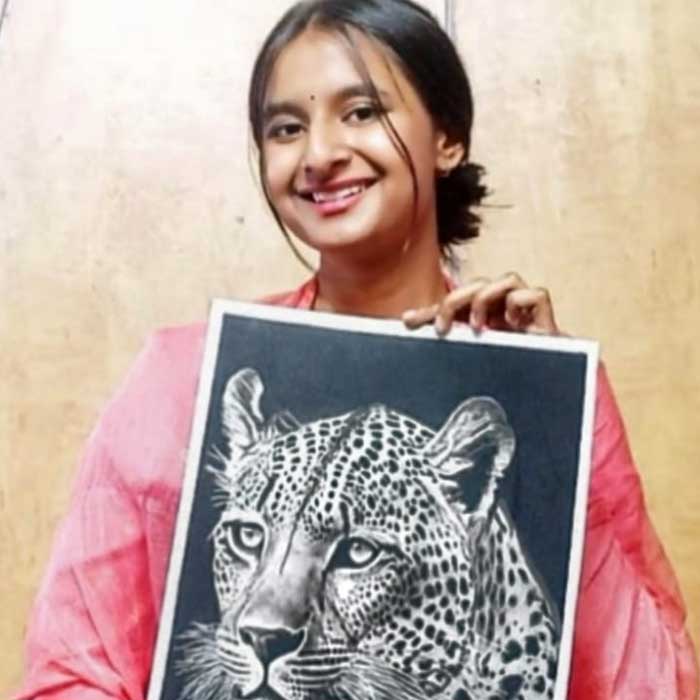 Artist & Participant Aadhya Kesarwani from Uttar Pradesh, All India Art Competition, All India Painting Competition, All India Craft Competition, Online Competition - Creative Culture, Online Drawing Competition, Online Painting Competition, Online Craft Competition, Online Photography Competition, Organised by Himanshu Art Institute, Nav Shri Art & Culture Organisation