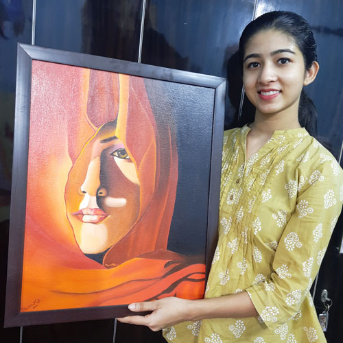 All India Online Art Competition - Art is My Life of Drawing, Painting, Art & Craft, Photography, Digital Painting, Organised by Himanshu Art Institute, Winner Bhumika Singh from STDelhiATE