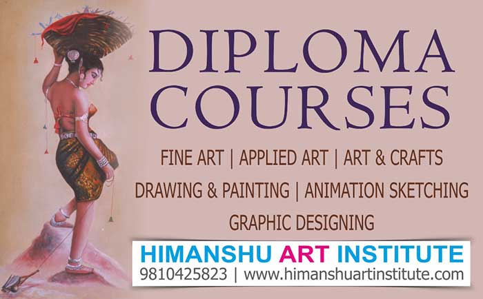 Online Diploma Courses in Fine Art, Applied Art, Art & Crafts, Art & Craft Course, Join Any One Art Course Like Fine Arts, Painting, Applied Art, Sketching, Art & Crafts, or Indian Art, at Himanshu Art Institute and Get Another Art Course Free, Free Art Classes, Online Free Art Courses