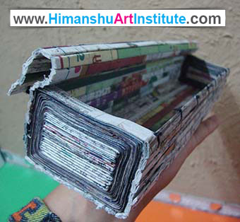 Creative Paper Box Craft Work by Ritu Saini, Craft Classes