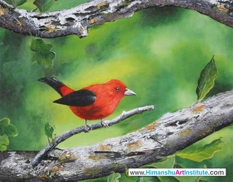 Nature, Acrylic Painting by Dr.Pratima Sharda, Acrylic Painting Classes