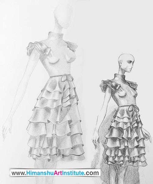 Fashion Illustration by Priti Gilhot, Fashion Sketching Classes