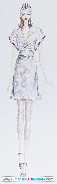Fashion Illustration by Priti Gilhot, Fashion Sketching Classes