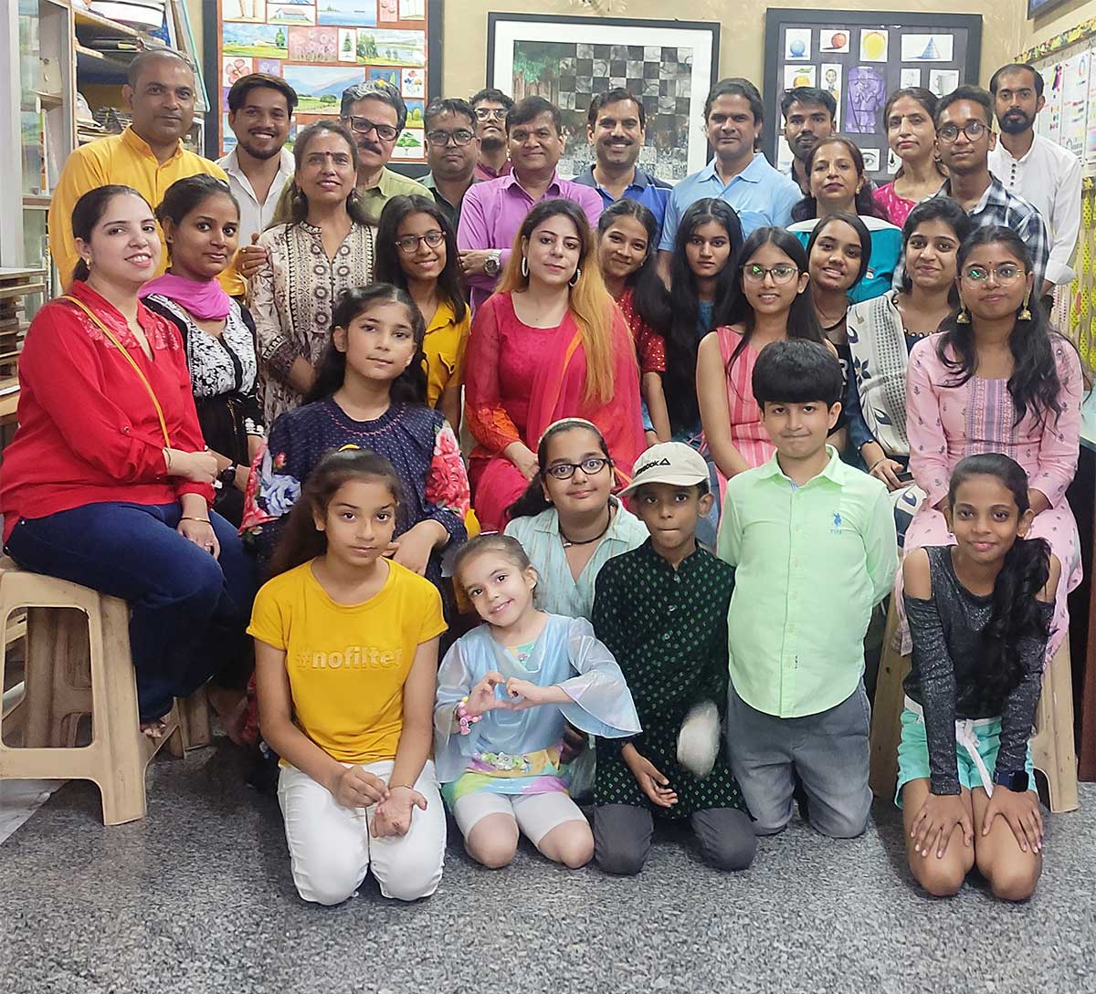 Diwali Celebration in Silver Jubilee Year at Himanshu Art Institute, New Delhi, India