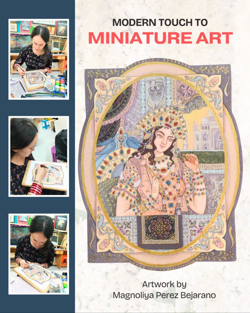miniature art, modern miniature painting, fine detailing art, traditional art techniques, art institute delhi, fine arts training, detailed painting, creative art learning, Modern Touch to Miniature Art – Detailed Fine Art